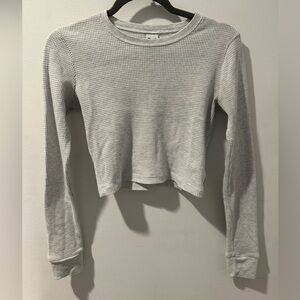 TNA ARITZIA Waffle Crop Longsleeve
